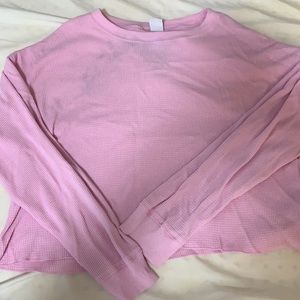 Aritzia waffle knit shirt